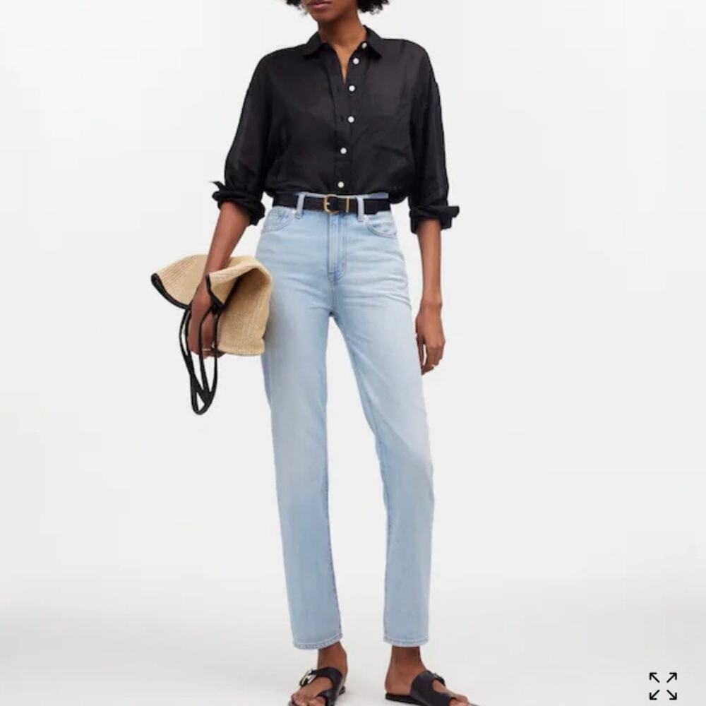 MADEWELL The Perfect Vintage 100% Cotton Straight Jean Fitzgerald Wash, Size 27
